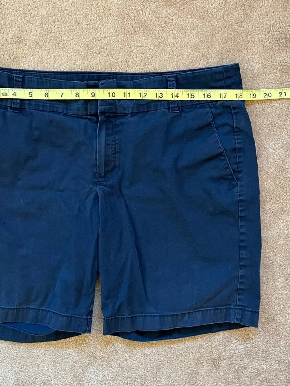 J. Crew Women's Navy Blue Cotton Shorts Size 12 Coastal Grandmother Outdoors
